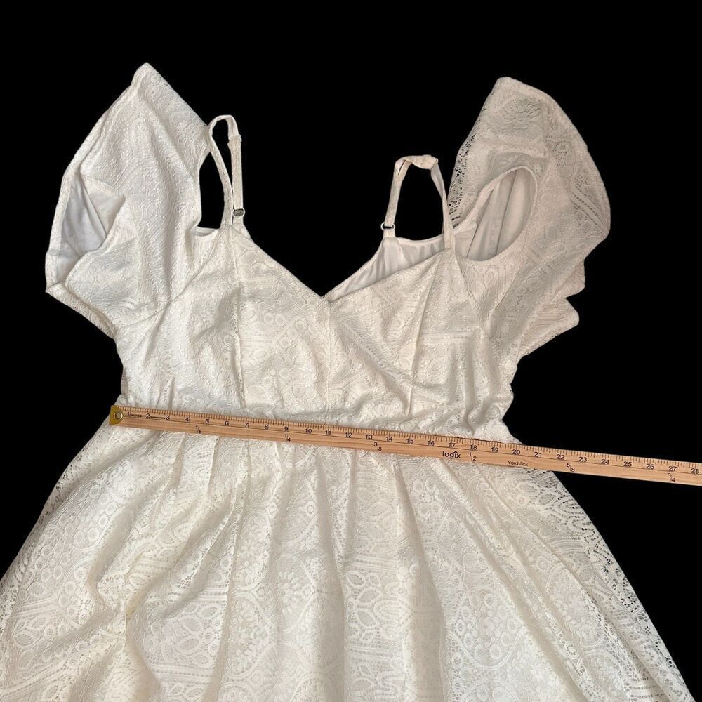torrid Cream Lace Bridal Midi Dress - Picture 6 of 11